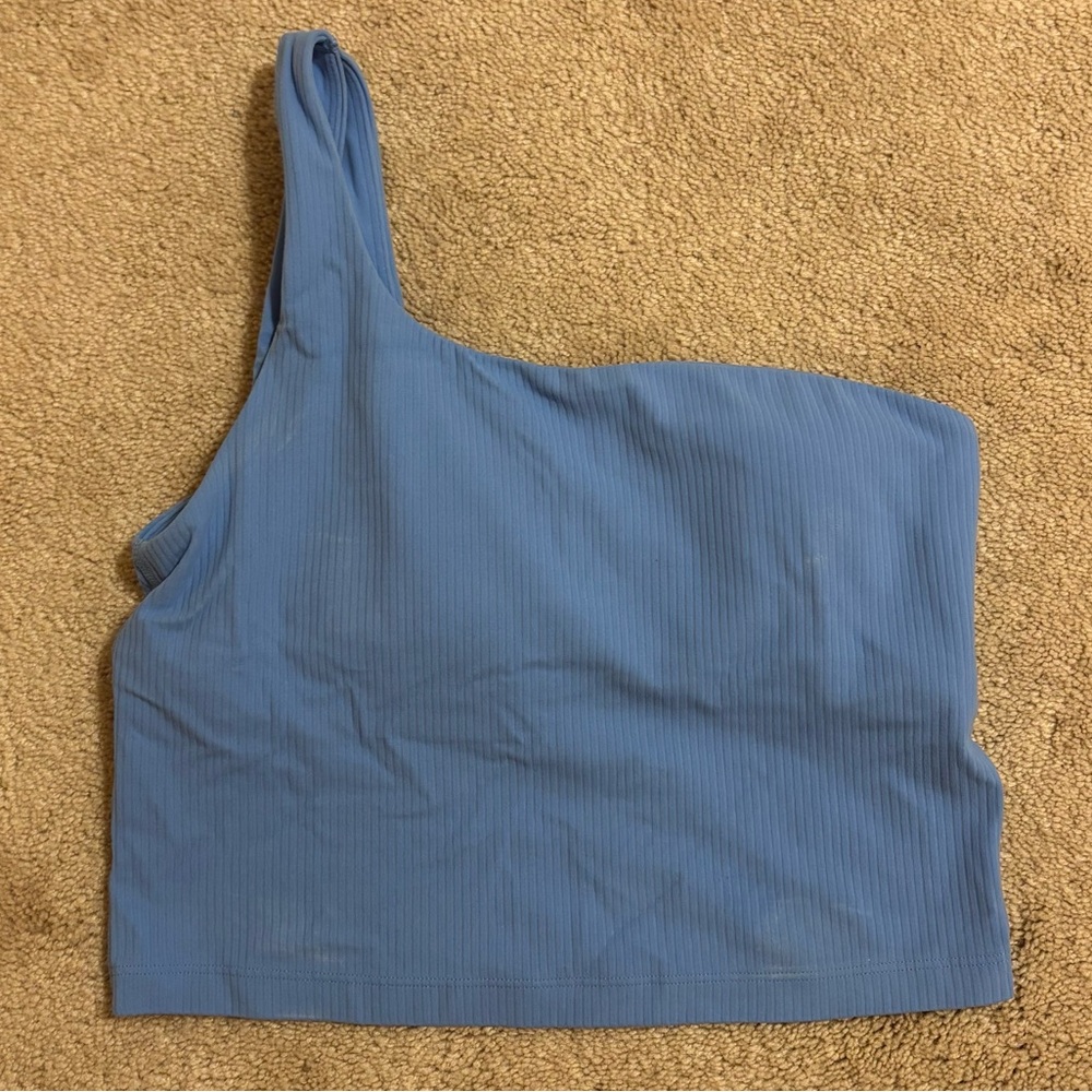 Lululemon One-Shoulder Ribbed Crop Tank